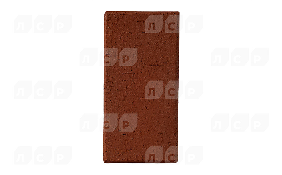 Тротуарная клинкерная брусчатка ЛСР Лондон красный, 200*100*50 мм