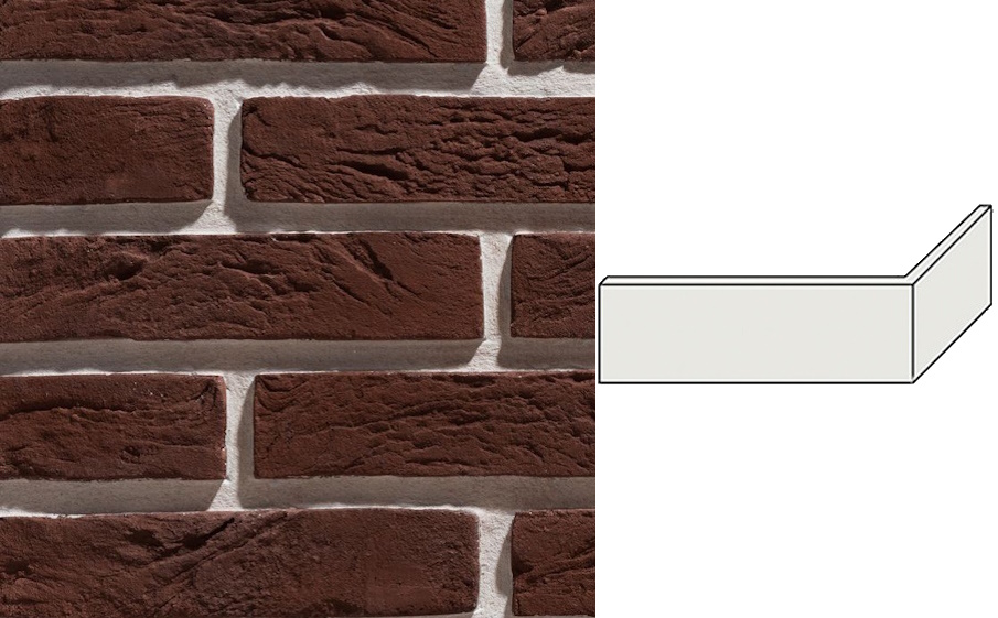 Декоративный кирпич Leonardo Stone угловой элемент Лондон 220/107*50*16 мм 747
