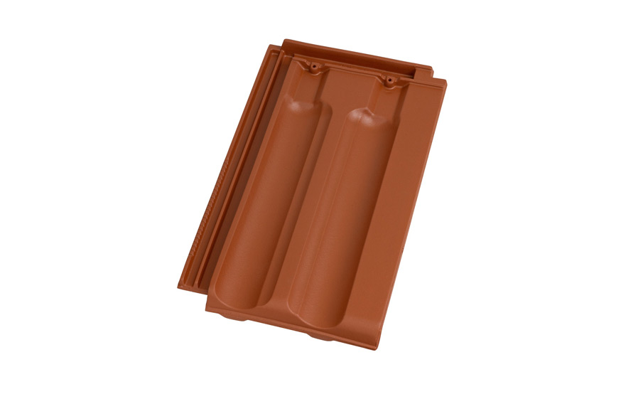 Керамическая черепица рядовая TONDACH Fidelio red engobe