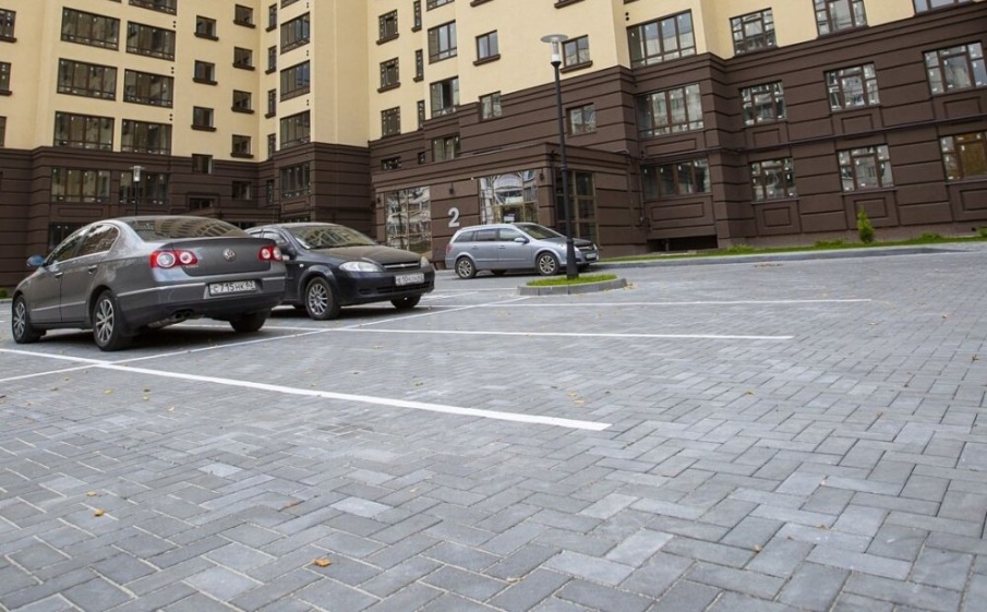 Плитка тротуарная Паркет Б.9.Псм.8 гранит белый, комплект 4 шт, толщина 80 мм