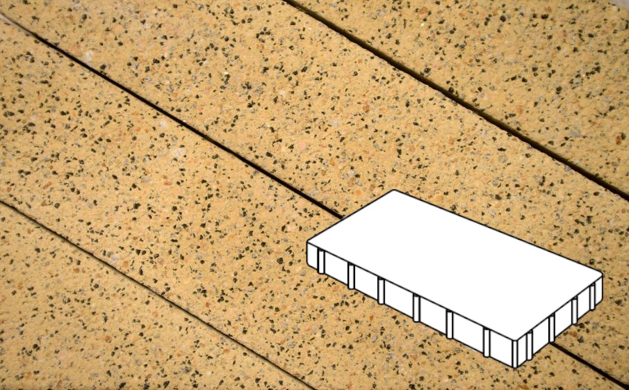 Плитка тротуарная Готика Granite FERRO, Плита Б.6.П.8, Жельтау 600*200*80 мм