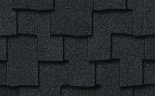 Гибкая черепица CertainTeed Presidental Shake Charcoal Black