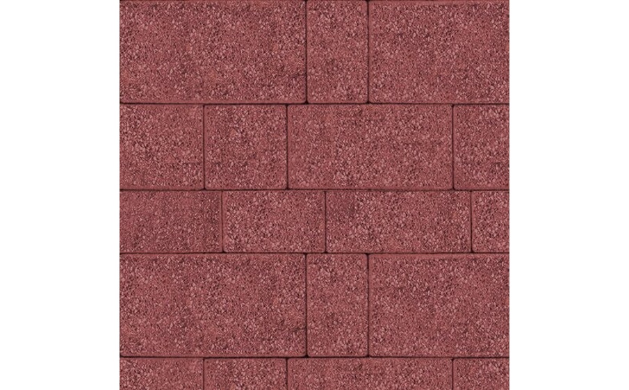 Плитка тротуарная SteinRus Инсбрук Тироль Б.4.Псм.6, Old-age, красный, толщина 60 мм