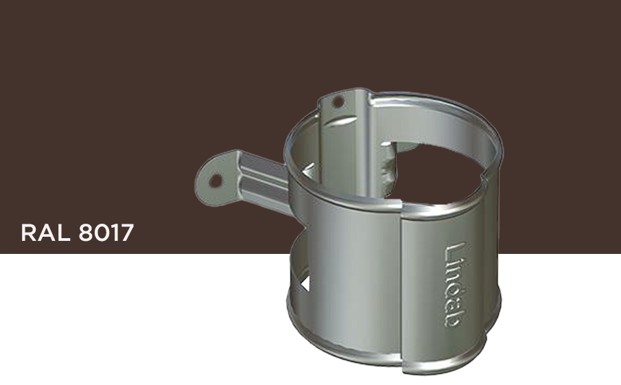 Крепление трубы LINDAB SSVH для деревянной стены, D 100 мм, RAL 8017