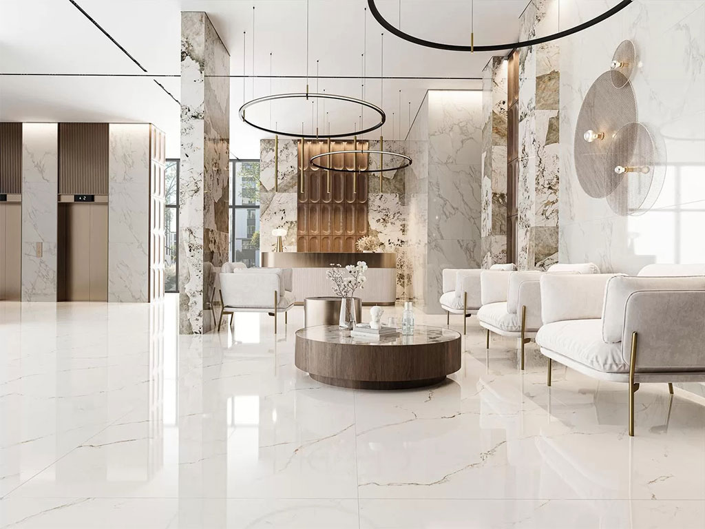 Керамогранит KERAMA MARAZZI Монте Тиберио бежевый светлый лаппатированный обрезной, 2385*1195*11 мм