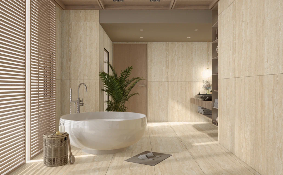 Керамогранит Eternal matt Travertine Beige, 1200*600*9 мм