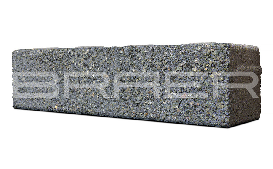 Плитка тротуарная BRAER Ригель 2.0 Select Гранит на черном, 320*80*60 мм