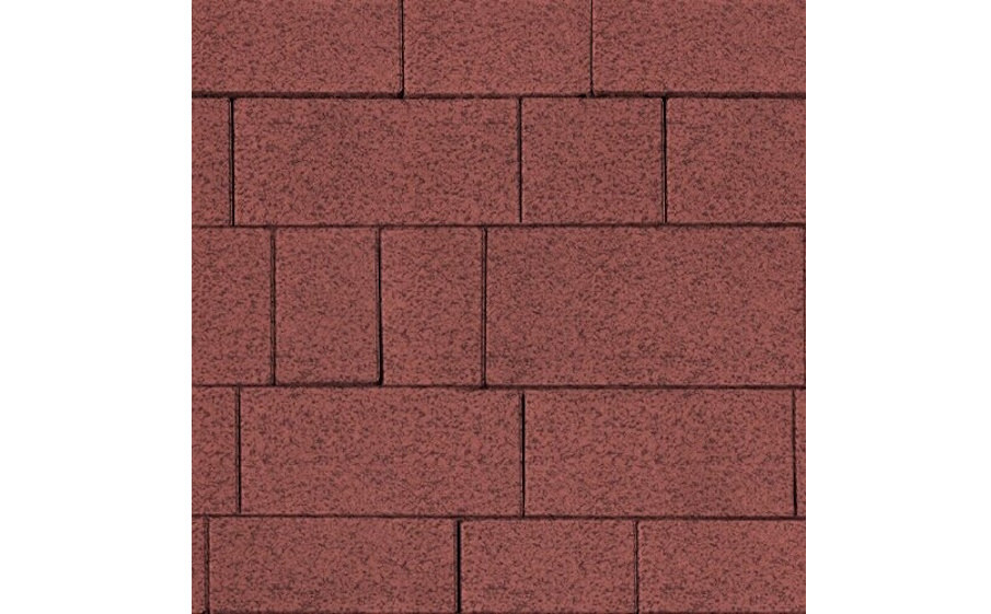 Плитка тротуарная SteinRus Инсбрук Тироль Б.4.Псм.6, Native, красный, толщина 60 мм