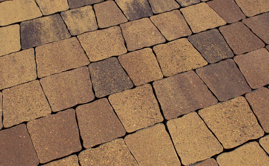 Плитка тротуарная Антик Б.3.А.6 листопад гладкий янтарь, комплект 5 шт, толщина 60 мм