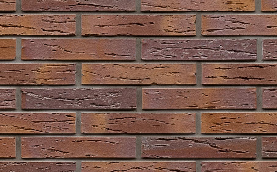 Кирпич клинкерный Muhr 04 Rotbraun-bunt готик, 290*90*52 мм