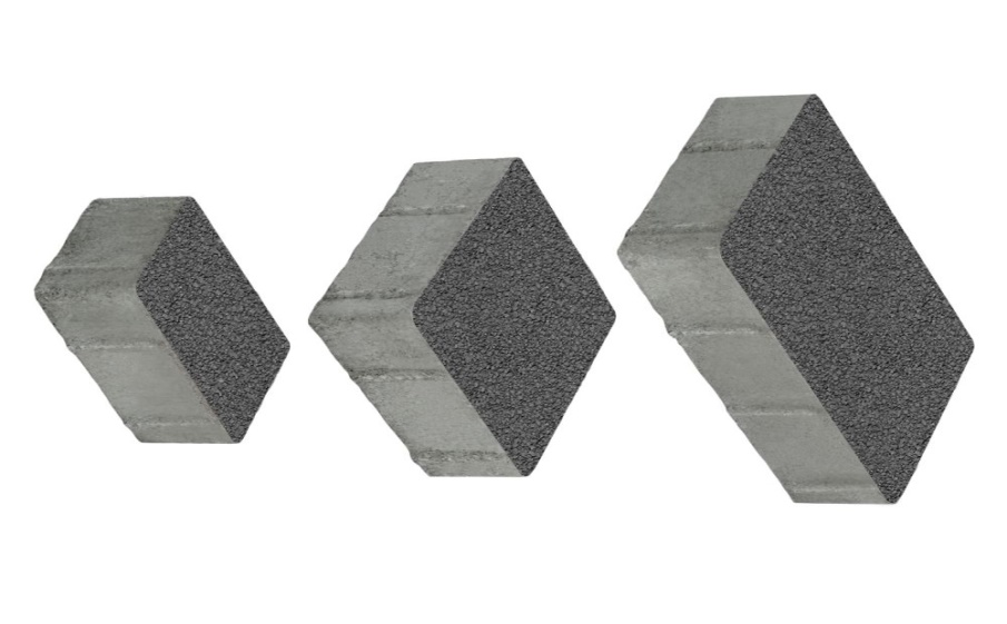 Плитка тротуарная Старый город Б.1.Фсм.8 гранит серый, комплект 3 шт, толщина 80 мм