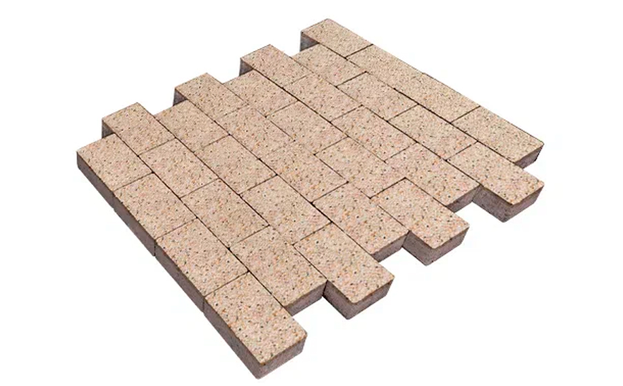 Плитка тротуарная SteinRus Бельпассо Медио Б.10(Б).П.8, Backwash, Грейзен, 225*150*80 мм