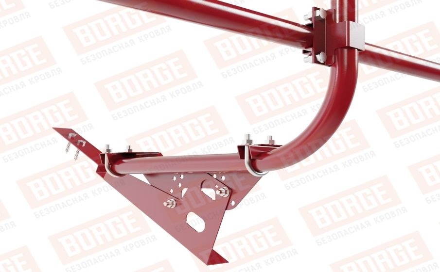Кровельное ограждение Borge для черепичной кровли оцинкованное RAL 3003, 300*60 см