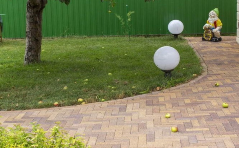 Плитка тротуарная Паркет Б.9.Псм.8 листопад гладкий арабская ночь, комплект 4 шт, толщина 80 мм