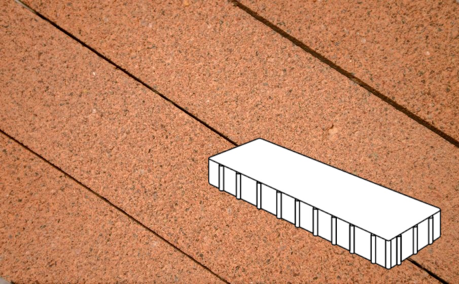 Плитка тротуарная Готика Premium Silver, Плита Б.3.П.10, №14, 500*125*100 мм