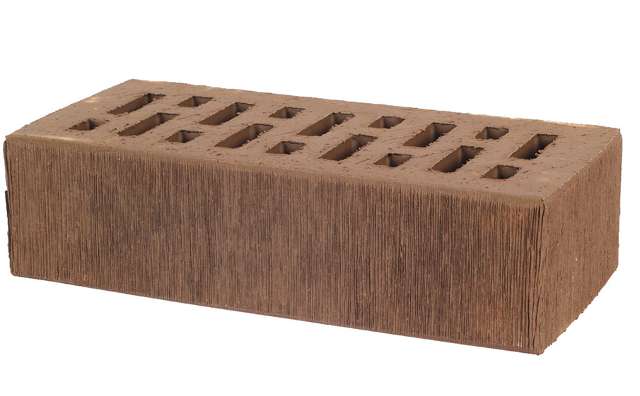 Кирпич облицовочный пустотелый Lode Asais Brunis шероховатый, 250*120*65 мм