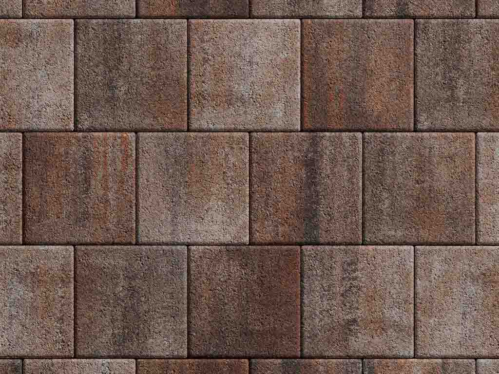 Плитка тротуарная Квадрат А.2.К.4 листопад гранит клен, 200*200*40 мм 