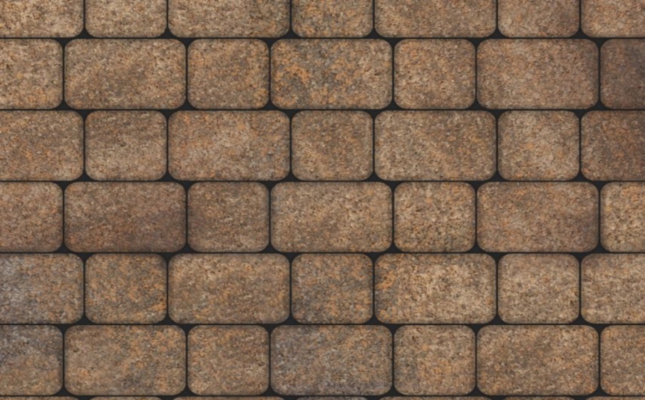 Плитка тротуарная Классико А.1.КО.4 листопад гранит клен, комплект 2 шт, толщина 40 мм