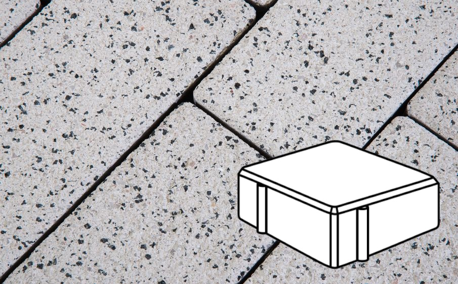 Плитка тротуарная Готика Granite FERRO, Квадрат Б.1.К.6, Покостовский 100*100*60 мм