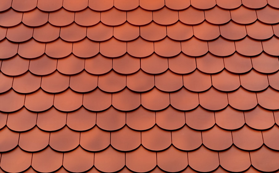 Керамическая рядовая черепица BRAAS Опал красное пламя ангоб