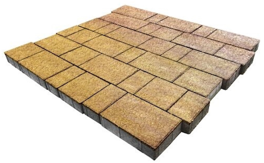 Плитка тротуарная SteinRus Новый город Б.7.Фсм.6, Old-age, ColorMix Брайс, толщина 60 мм