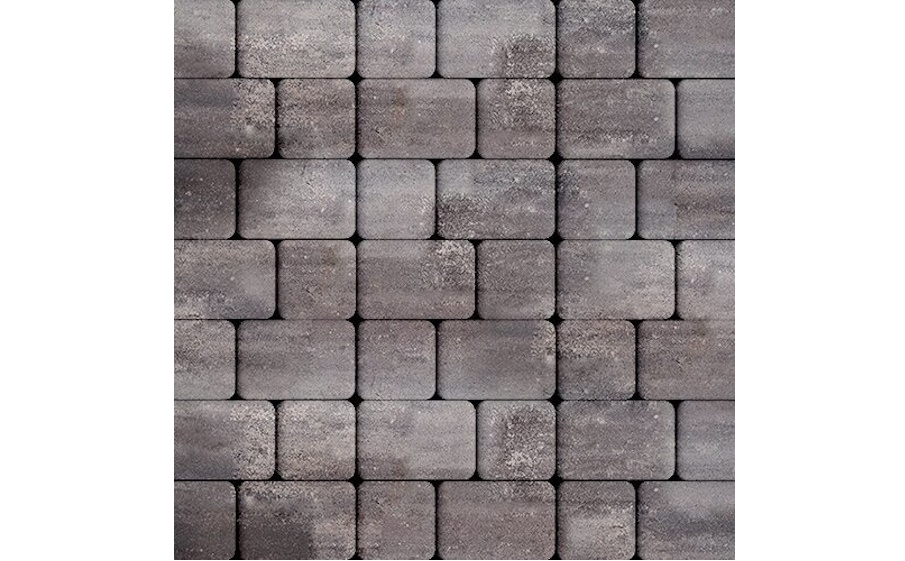 Плитка тротуарная SteinRus Инсбрук Альт Дуо А.3(С).Фсм.4, гладкая, ColorMix Умбра, толщина 40 мм