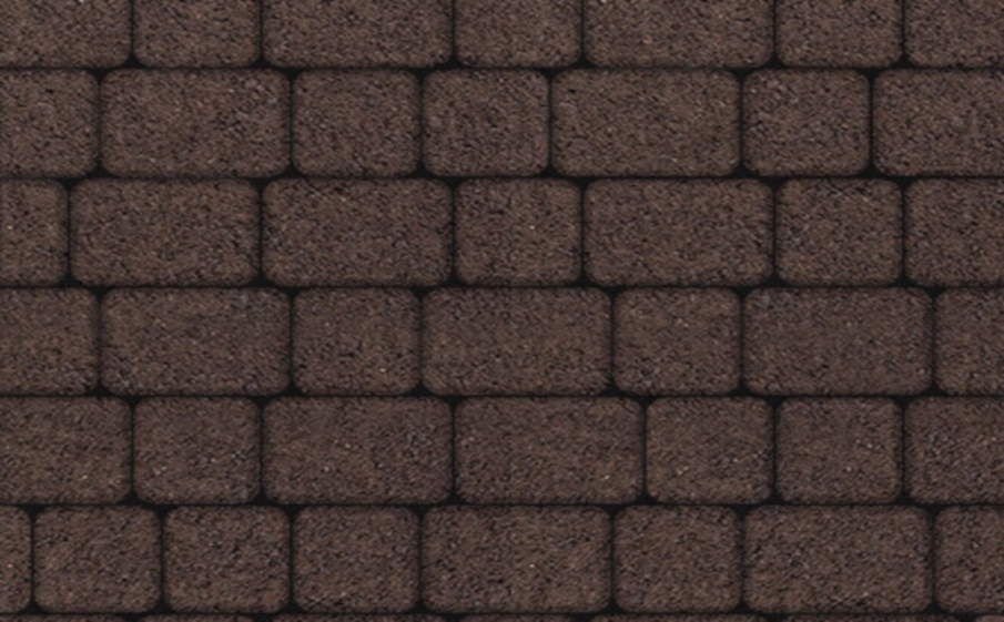 Плитка тротуарная Классико А.1.КО.4 гранит коричневый, комплект 2 шт, толщина 40 мм