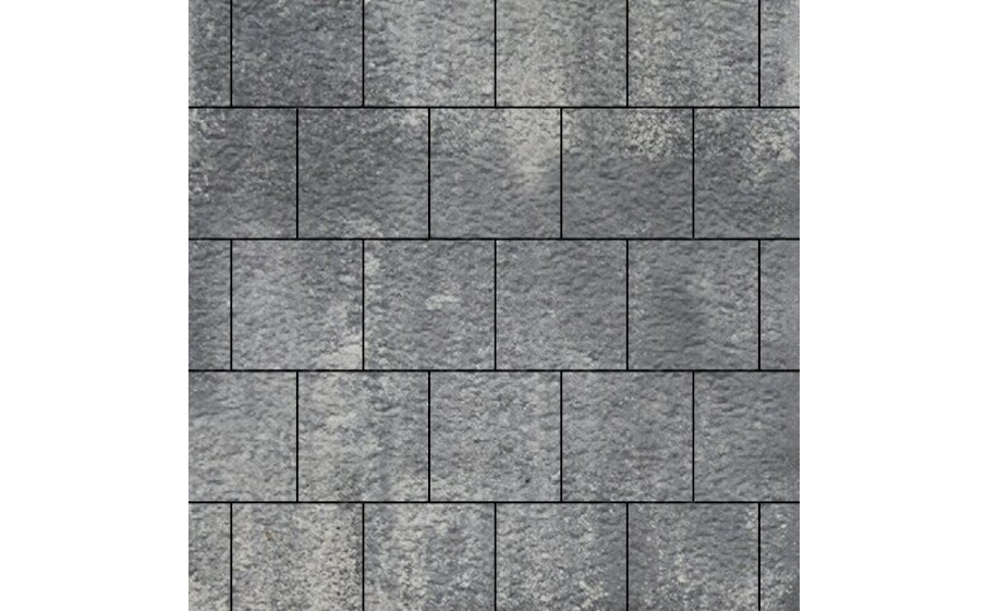 Плитка тротуарная SteinRus Валенсия Б.3.К.8, Old-age, ColorMix Актау, 300*300*80 мм