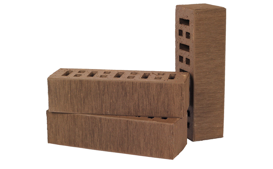 Кирпич облицовочный пустотелый Lode Asais Brunis шероховатый, 250*85*65 мм