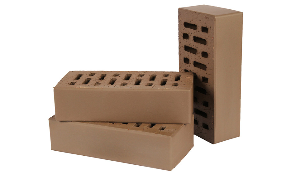 Кирпич облицовочный пустотелый Lode Brunis гладкий, 250*120*65 мм