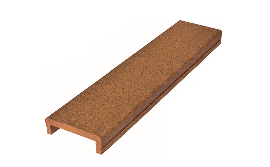 Клинкерный поручень Terraklinker (Gres de Breda) Natural exterior, 330*115*50 мм
