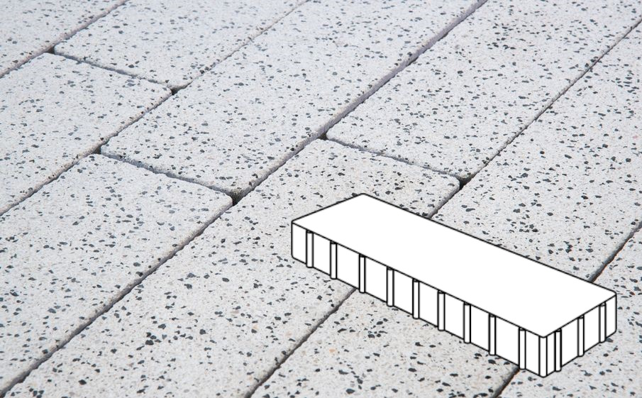 Плитка тротуарная Готика, City Granite FINERRO, Плита Б.3.П.10, Покостовский, 500*125*100 мм