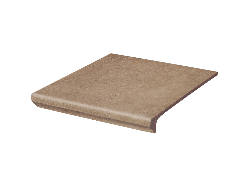 Клинкерная ступень с капиносом Paradyz Mattone Sabbia, Brown, 330*300*11 мм