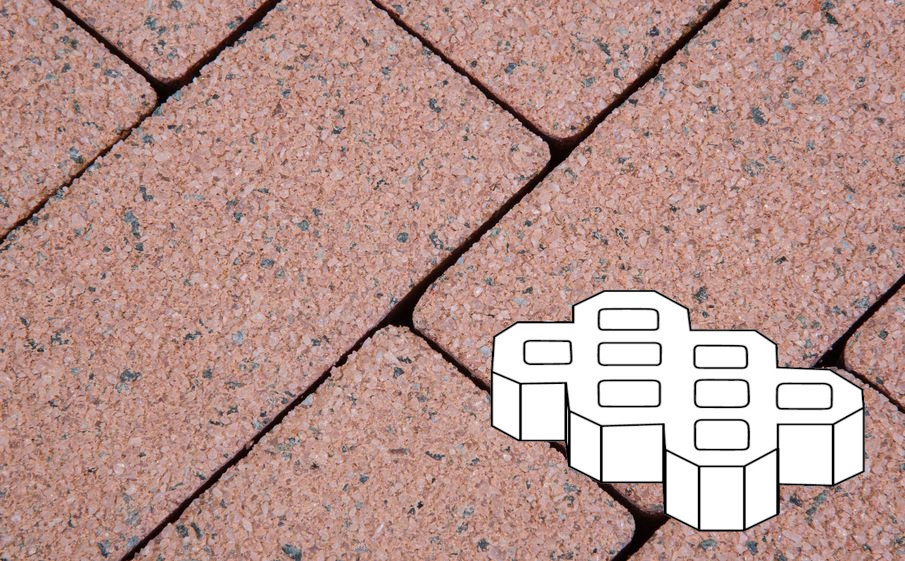 Плитка тротуарная Готика Premium Gold, Экопарковка Б.6.ГР.10, №18, 600*400*100 мм