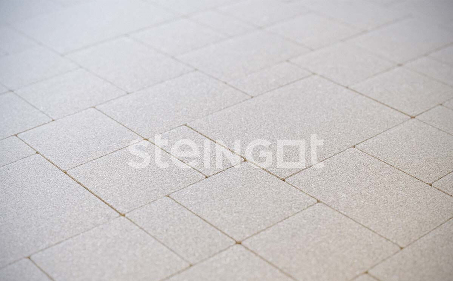 Плитка тротуарная Steingot Моноцвет, Бавария, белый, толщина 60 мм