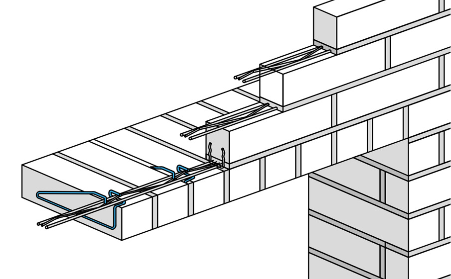 Хомут для кладки на ребро внутрь Baut SKK 30-45-2