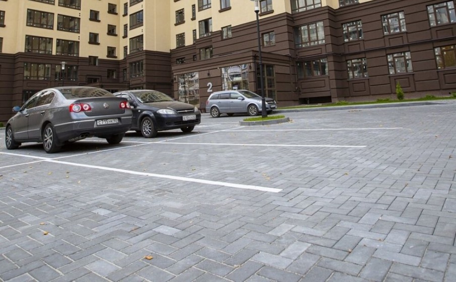 Плитка тротуарная Паркет Б.16.Псм.8 гранит серый, комплект 6 шт, толщина 80 мм