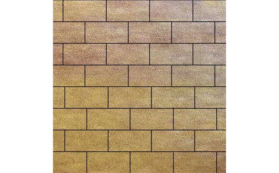 Плитка тротуарная SteinRus Прямоугольник Б.6.П.6 Native, ColorMix Брайс, 200*100*60 мм