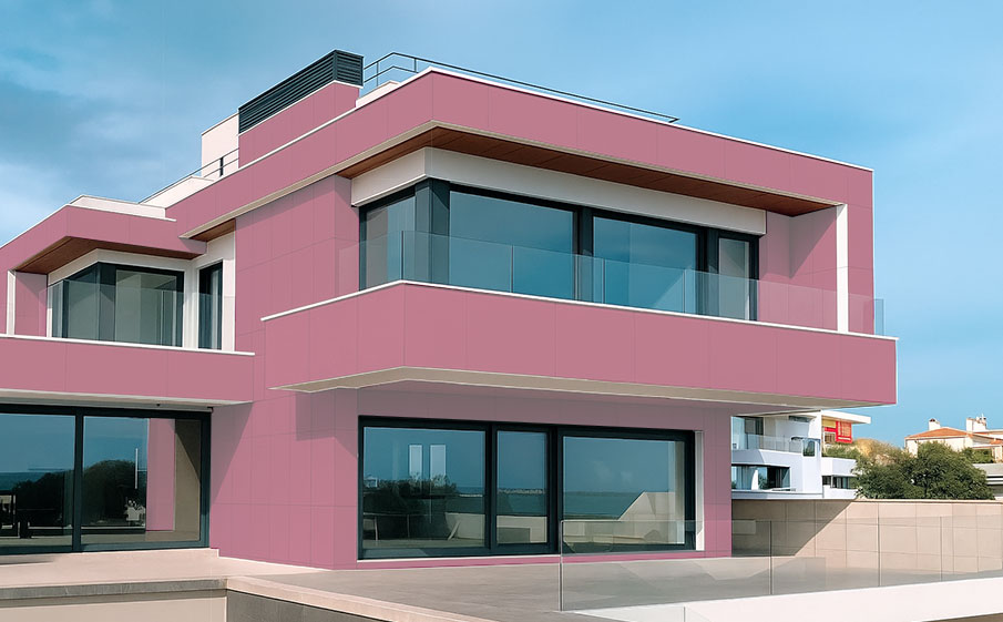 HPL-панель PoliLam Colors Peach Rose LA, 3050*1220*6 мм