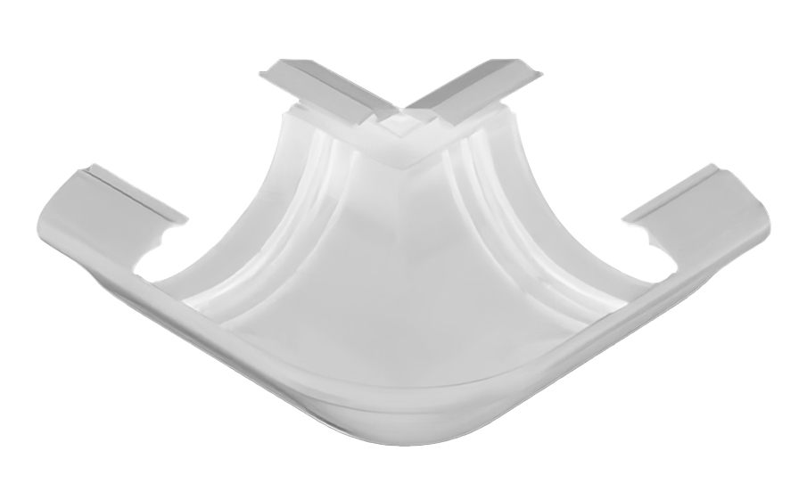 Угол желоба универсальный 90° BRAAS, 150/100 мм, ПВХ, белый