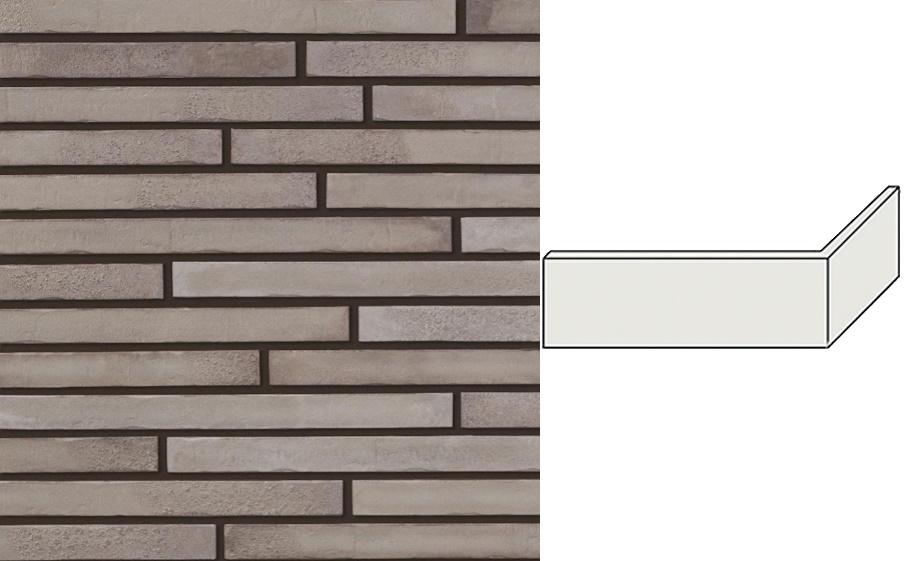 Декоративный кирпич Leonardo Stone угловой элемент Бостон 300/100*40*15 мм 403