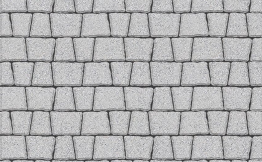 Плитка тротуарная Антик Б.3.А.6 стандарт гладкий белый, комплект 5 шт, толщина 60 мм