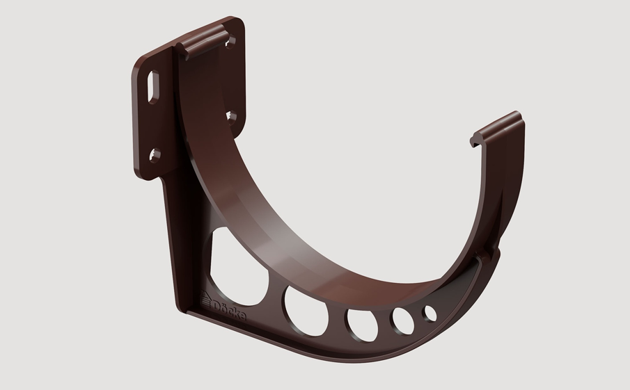 Кронштейн желоба Docke STANDARD, темно-коричневый