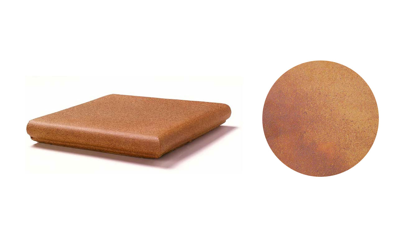 Клинкерная угловая ступень-флорентинер Gres Aragon Naturales Classic Aran 330*330*18(53) мм