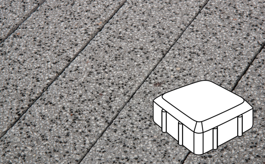 Плитка тротуарная Готика, City Granite FINERRO, Старая площадь Б.1.К.6, Цветок Урала, 160*160*60 мм