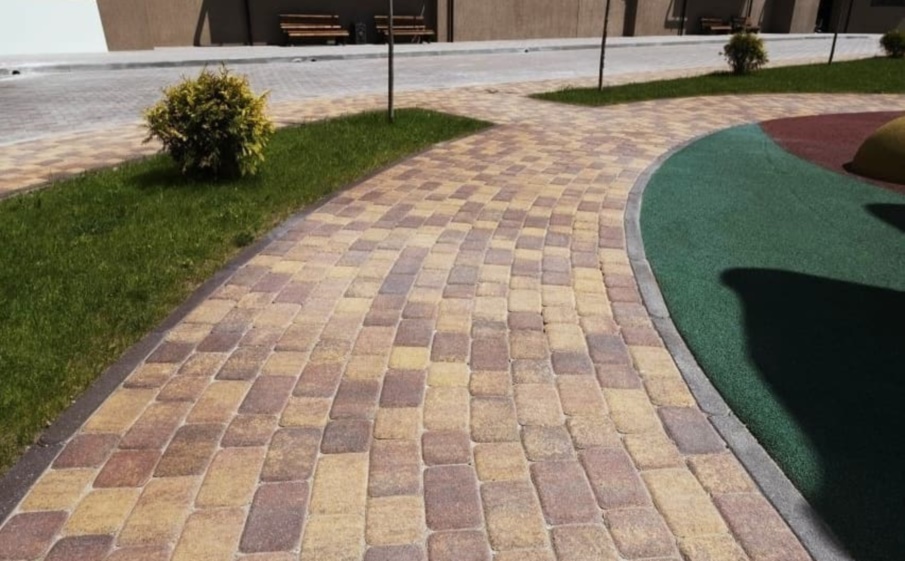 Плитка тротуарная Классико А.1.КО.4 стандарт гладкий красный, комплект 2 шт, толщина 40 мм