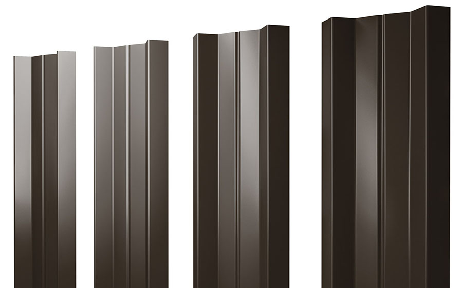 Штакетник М-образный А Rooftop Matte RR 32 темно-коричневый