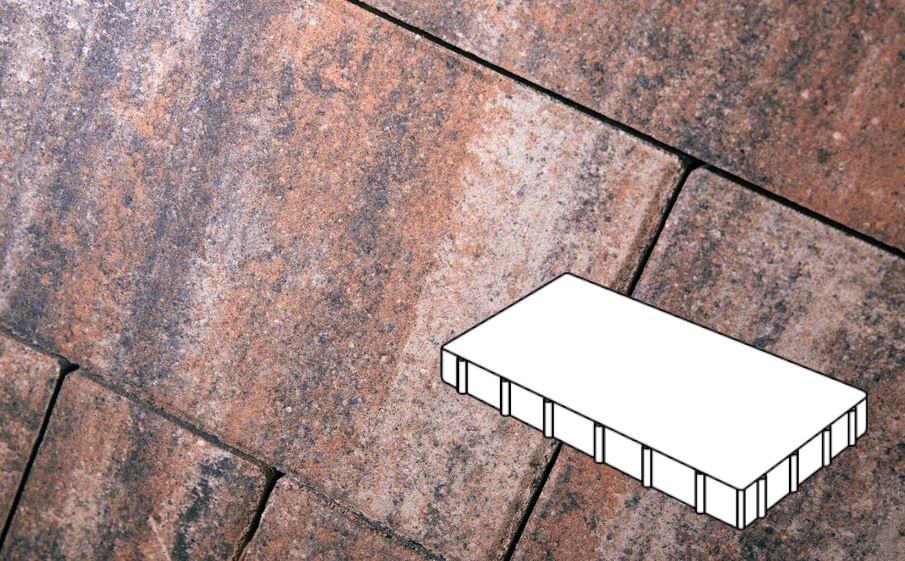 Плитка тротуарная Готика Natur, Плита Б.6.П.8, Альпин, 600*400*80 мм