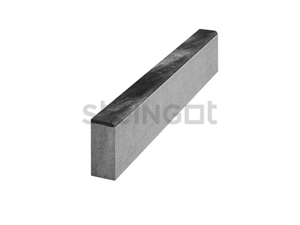 Тротуарный бордюр садовый Steingot, Колормикс, Графитовый камень (Stein Black), 1000*200*80 мм