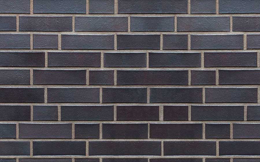 Кирпич клинкерный пустотелый ABC 0954 Hamburg schwarz-blau-bunt гладкий, 240*115*71 мм